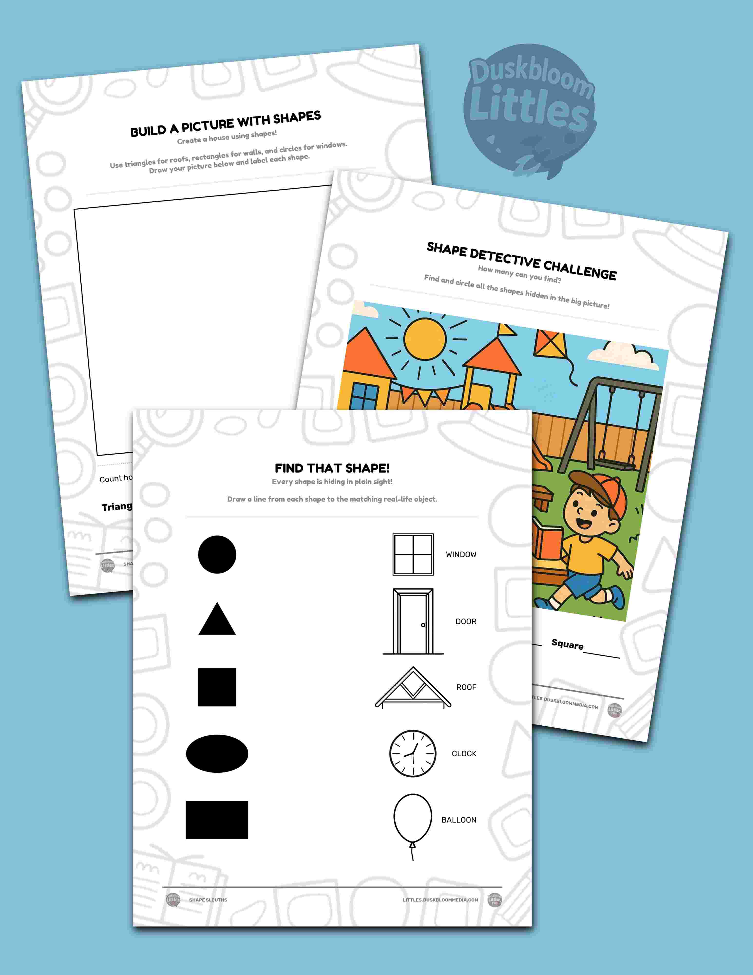 Shape Sleuths Worksheets